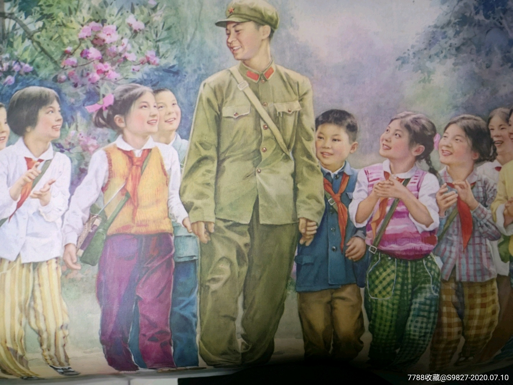 李慕白年画学*雷锋好榜样(雷锋和红领巾少先队员)