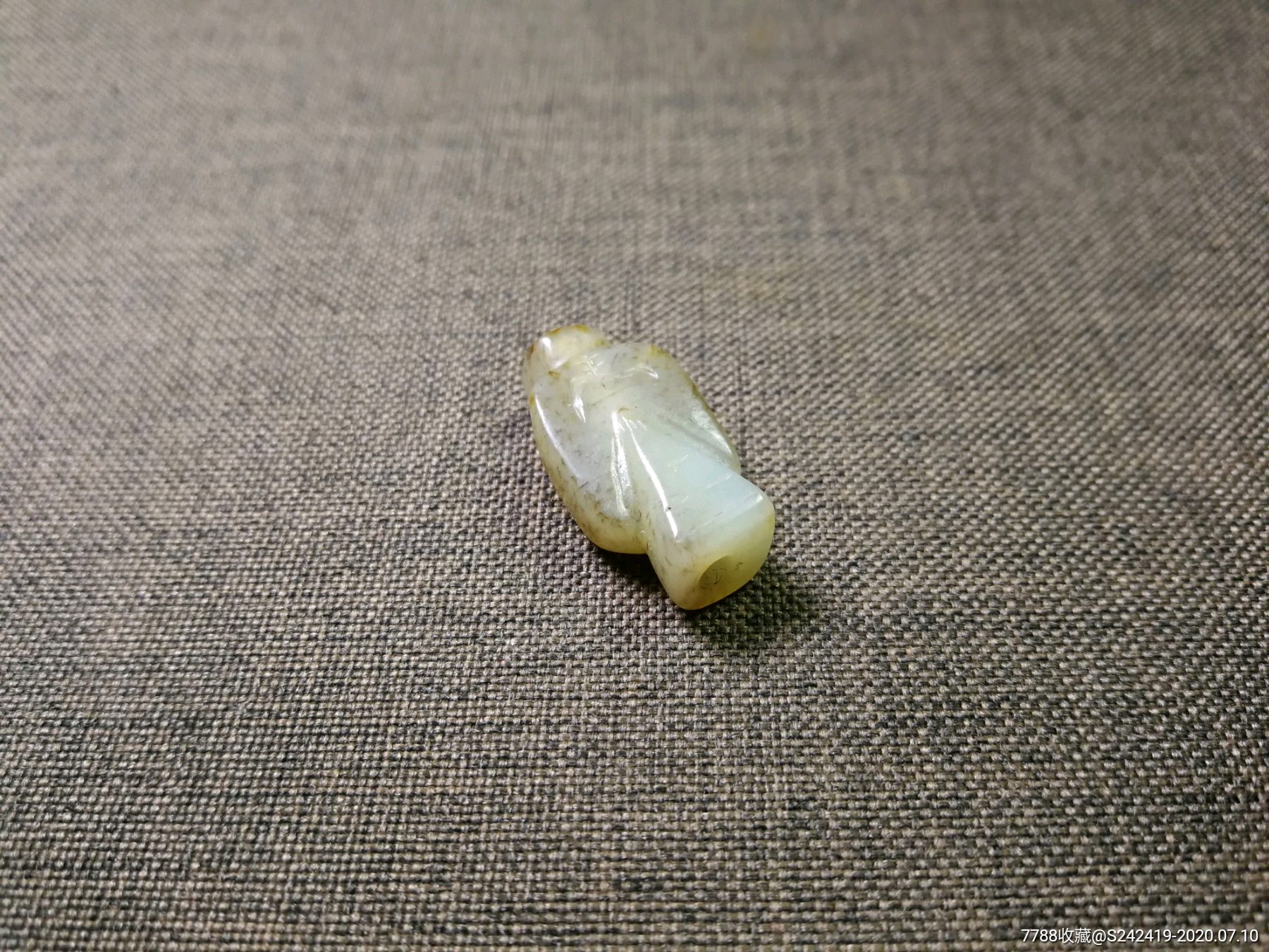 和田老玉翁仲扇坠新疆和田玉古玉老玉明清玉器支持全国复检古董艺术品