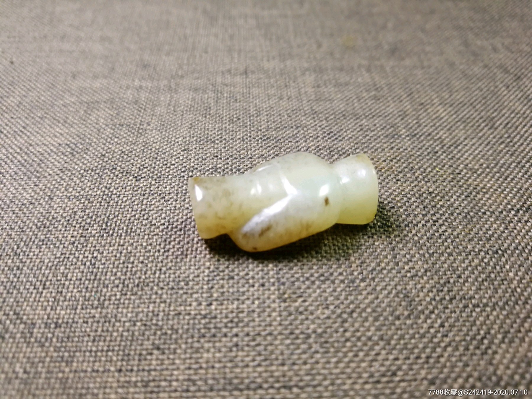 和田老玉翁仲扇坠新疆和田玉古玉老玉明清玉器支持全国复检古董艺术品