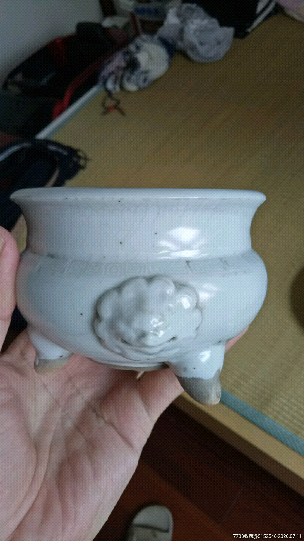德化窑甜白香炉