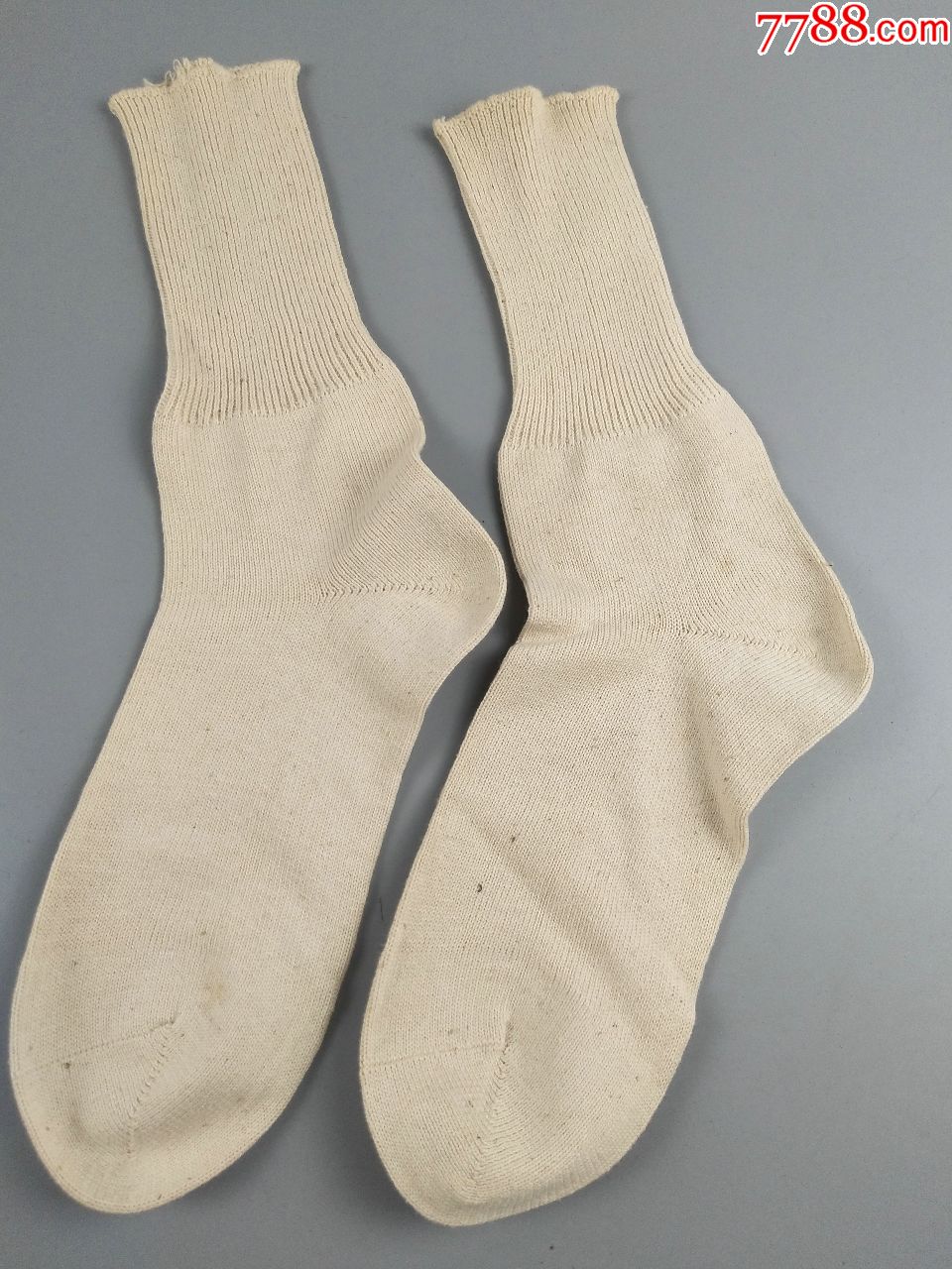 海军棉线袜子