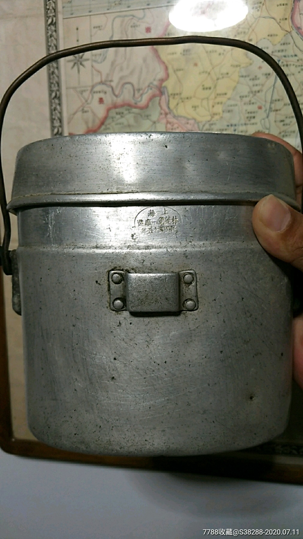 民国时期国军,上海林笙第一厂造,*用饭盒一个
