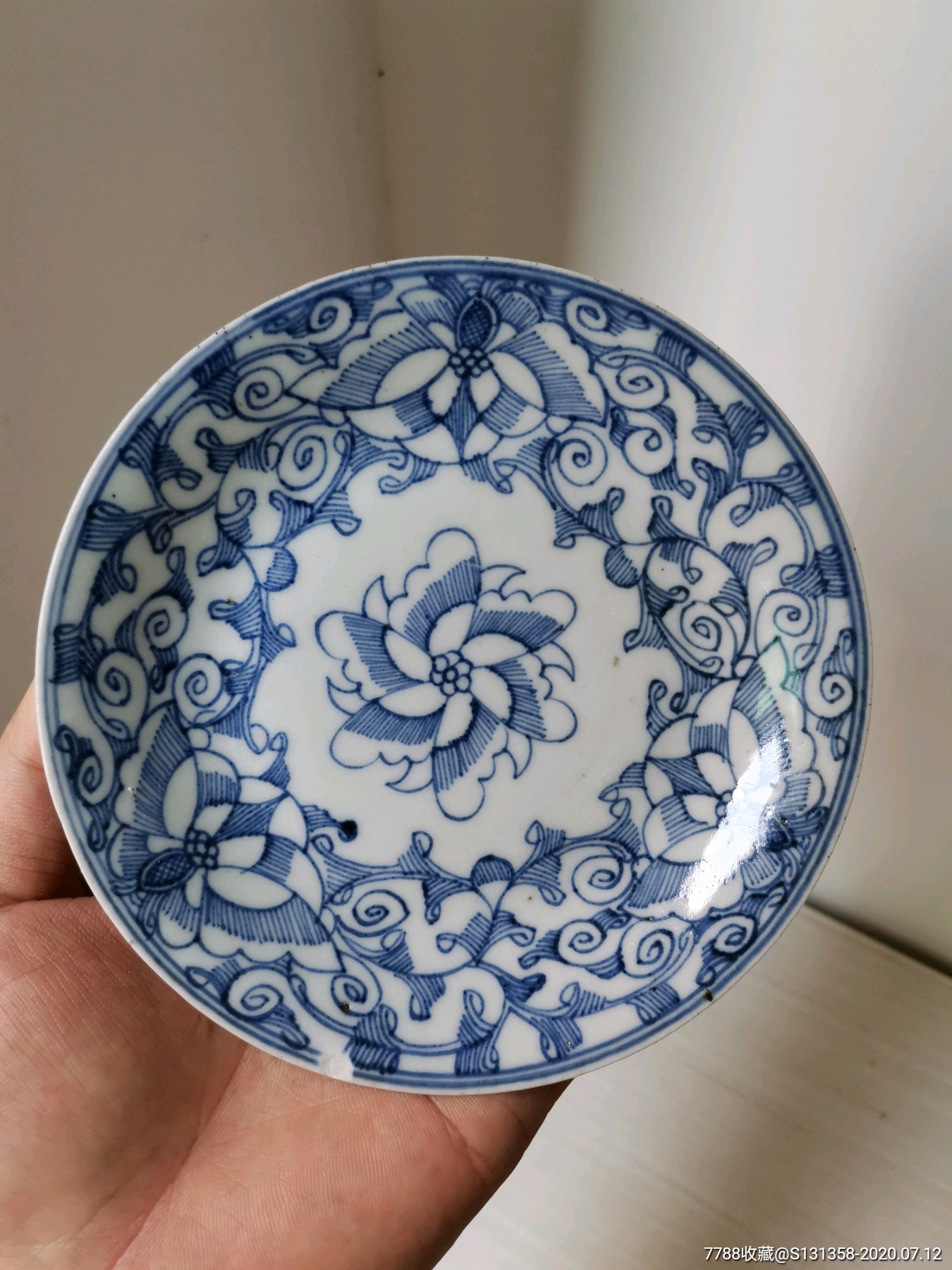 清代德化窑细描青花盘-价格:700元-se74238013-青花瓷-零售-7788陶瓷