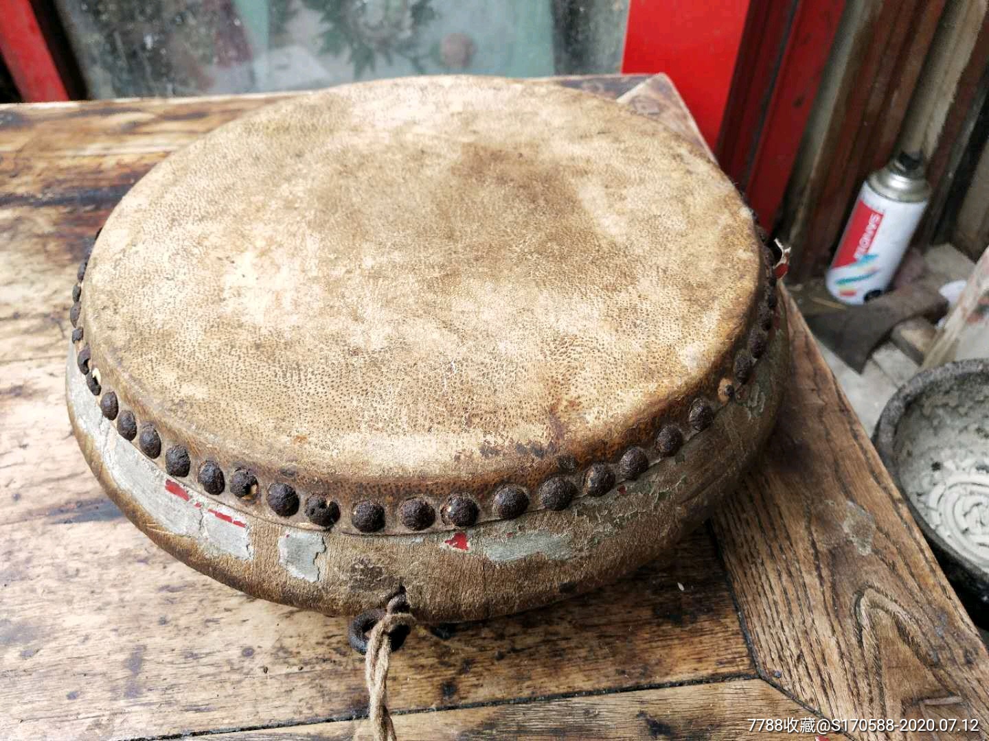 清代牛皮小鼓全品能使用