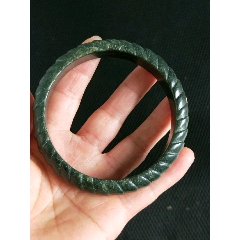 清代墨玉财源滚滚手镯(se74258728)_7788收藏__收藏热线