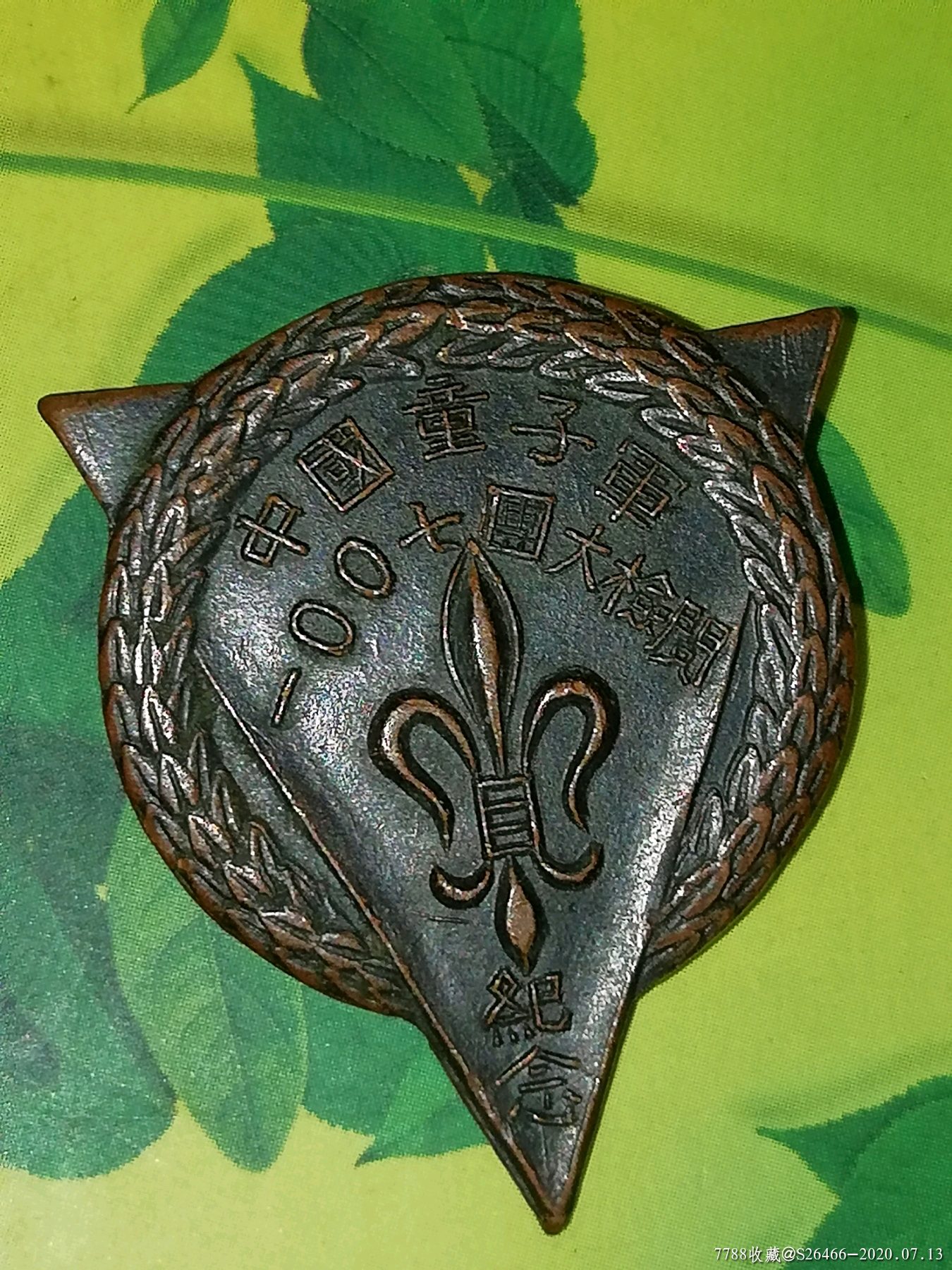 网络首见抗战童子军/中国童子军一00七团大检阅纪念章