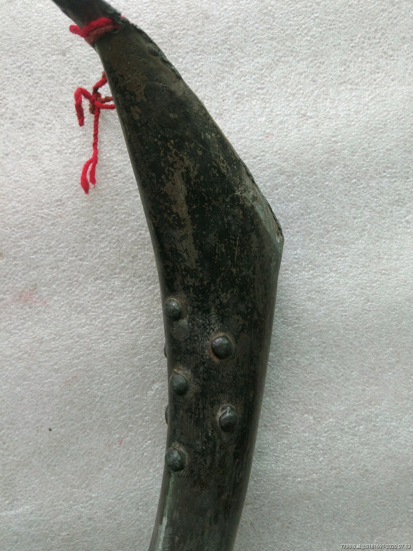 明清时期道教法师或者是少数民族做法场时候用的弯角型锡号角