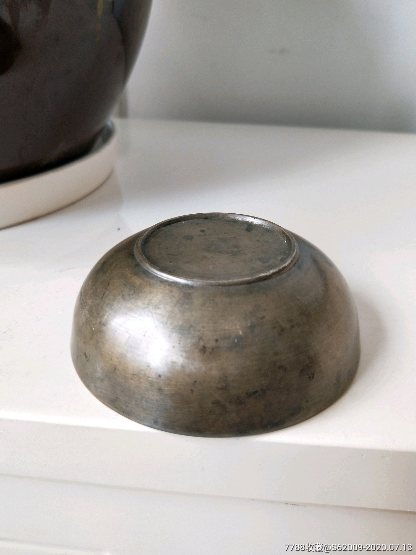 民国全品厚重的小铜钵