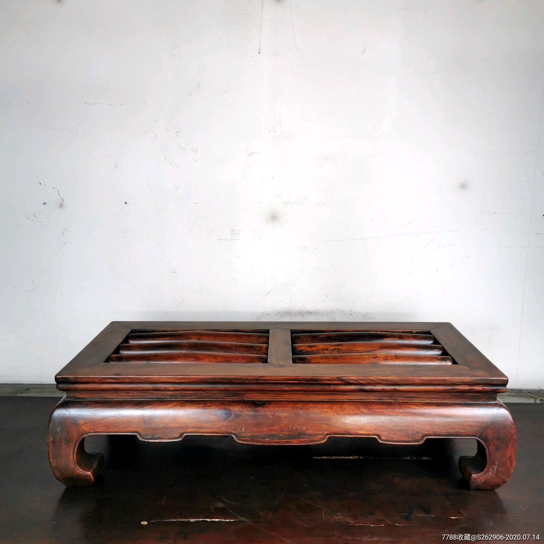 清代黄花梨脚踏承足脚床踏床古董老家具收藏品明清木雕高档老物件