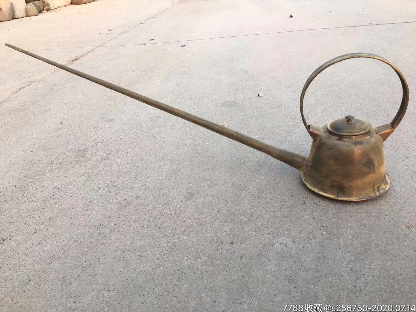 民国时期长嘴老茶艺铜壶品相一流正常使用_茶壶_第5张_7788陶器收藏