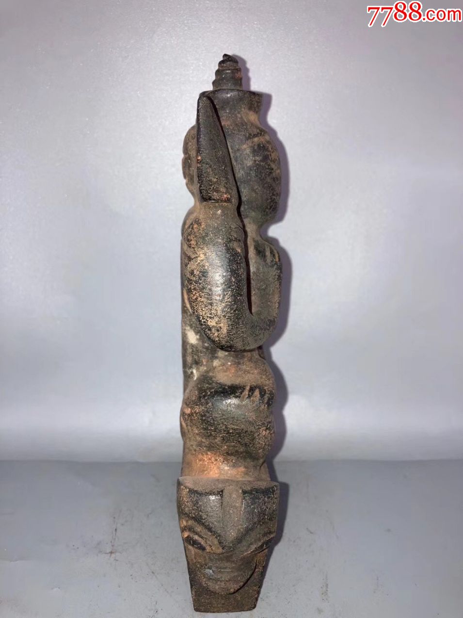 红山文化陨石佛像摆件a101s3f