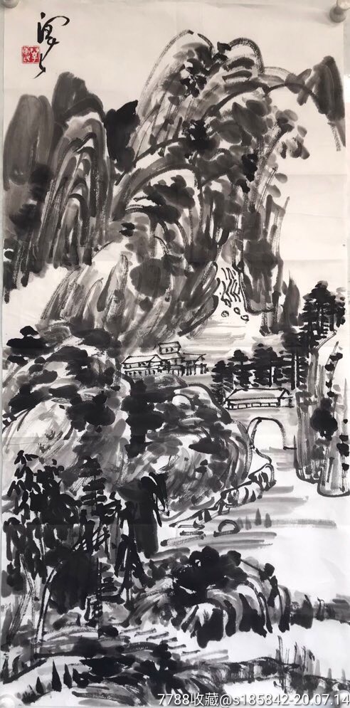 万惠民软页50x100【老孟书画】_第1张_7788书画网