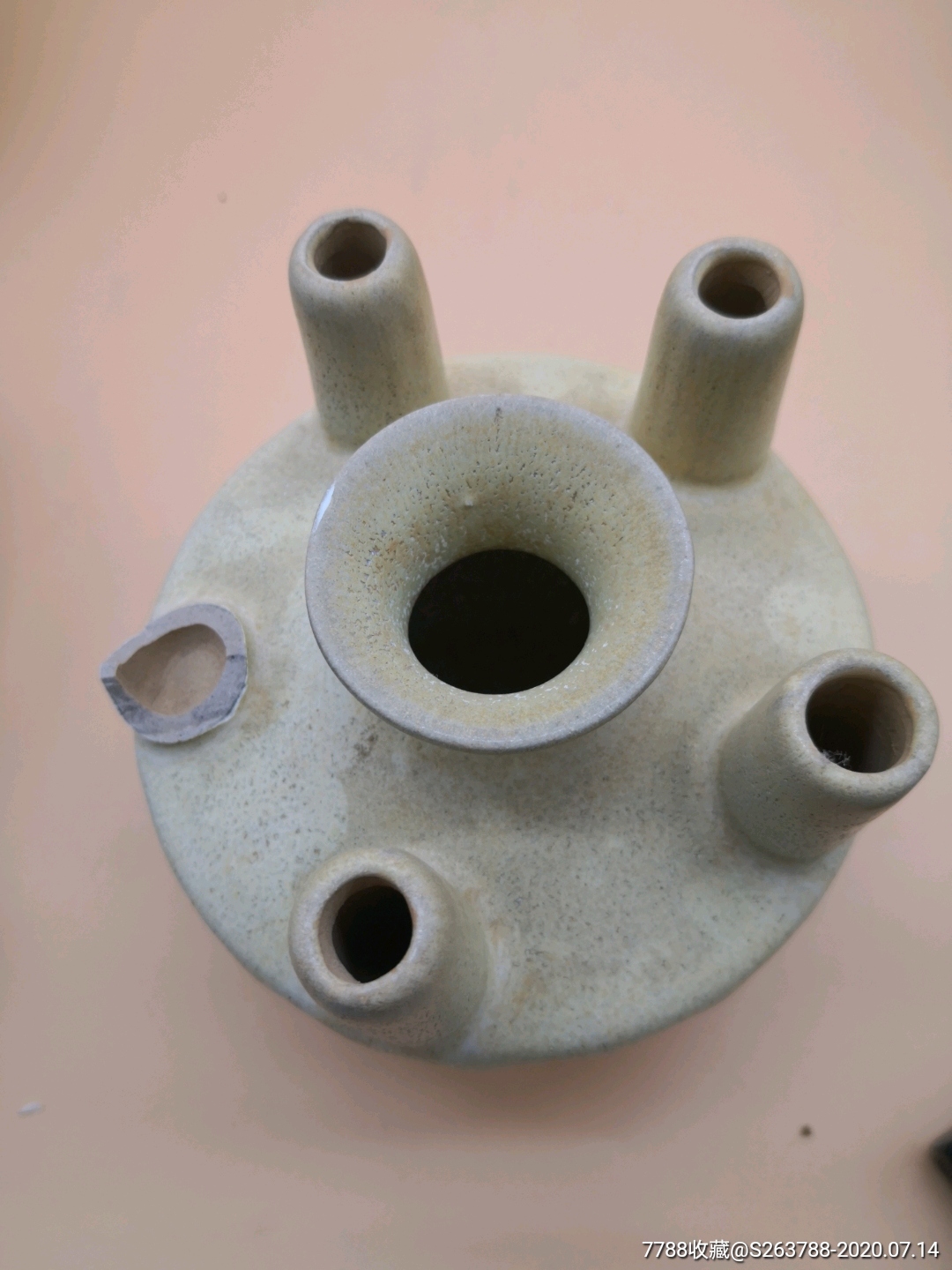 续窑五管瓶-价格:220元-se74290106-青瓷/秘色瓷-零售-7788瓷器