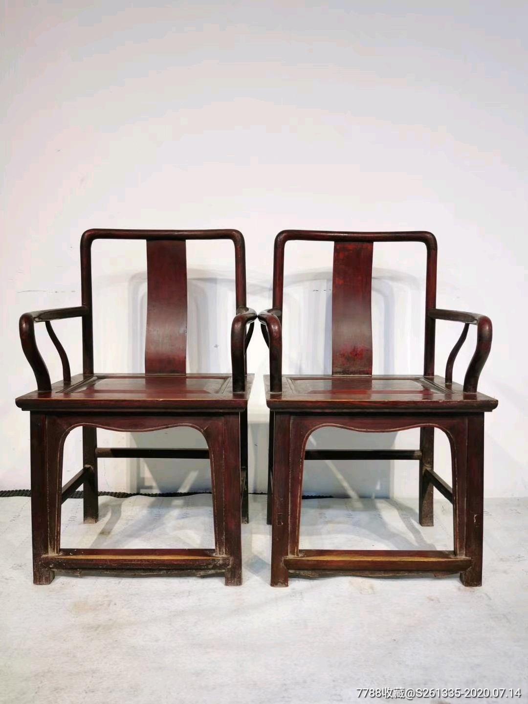 榆木圈椅官帽椅