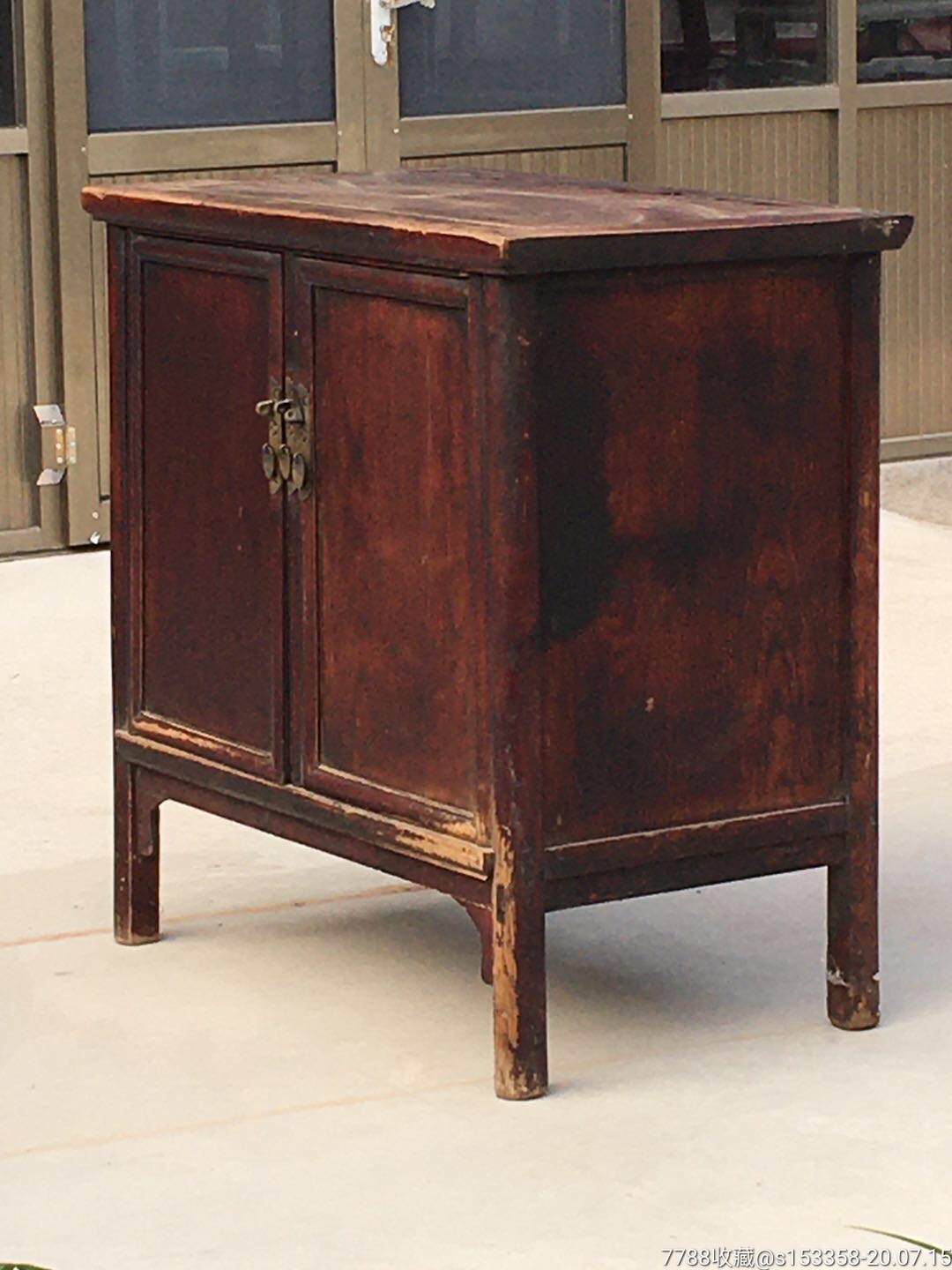 民国时期的榆木小书柜一个