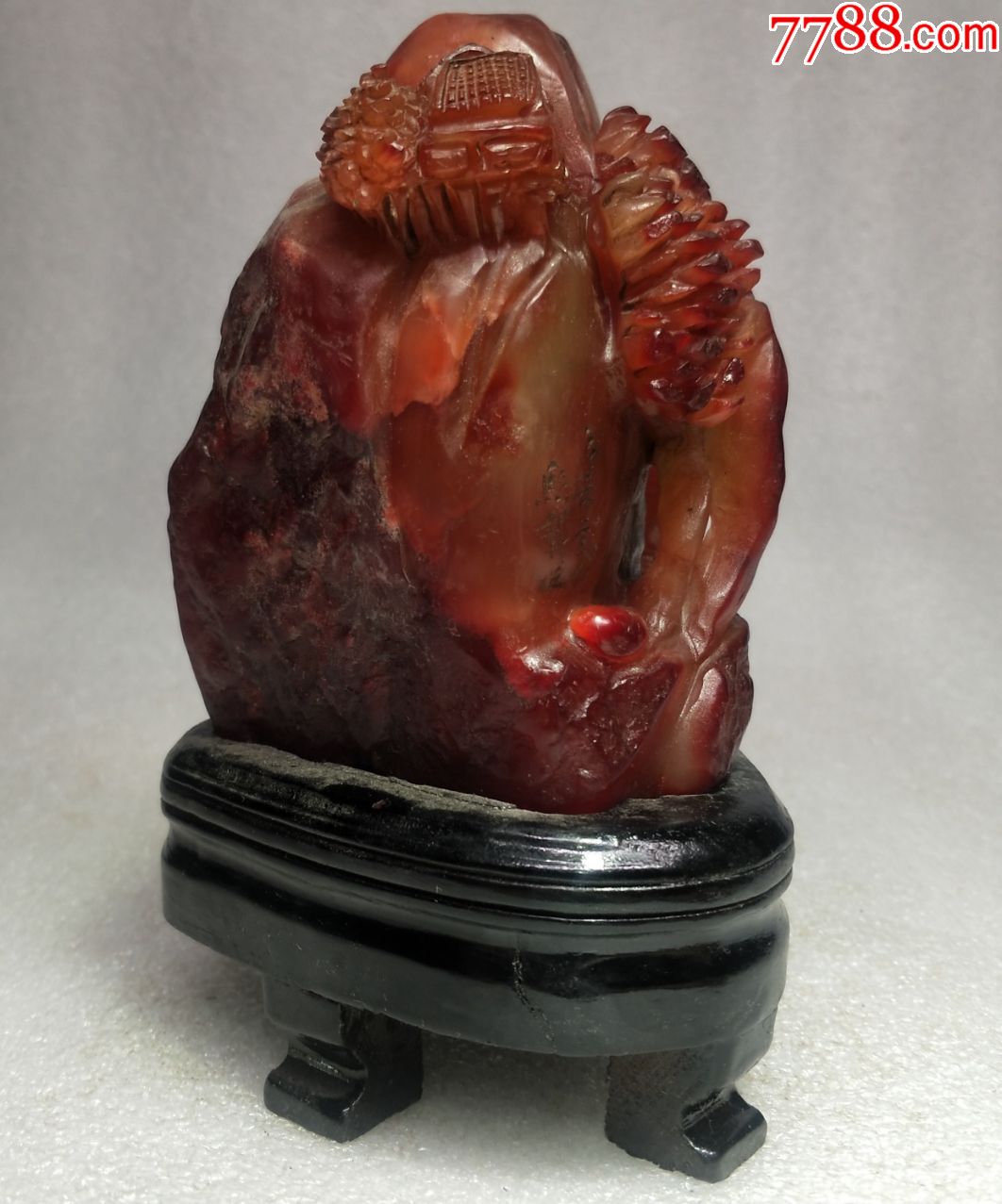 珍藏红田黄中摆件