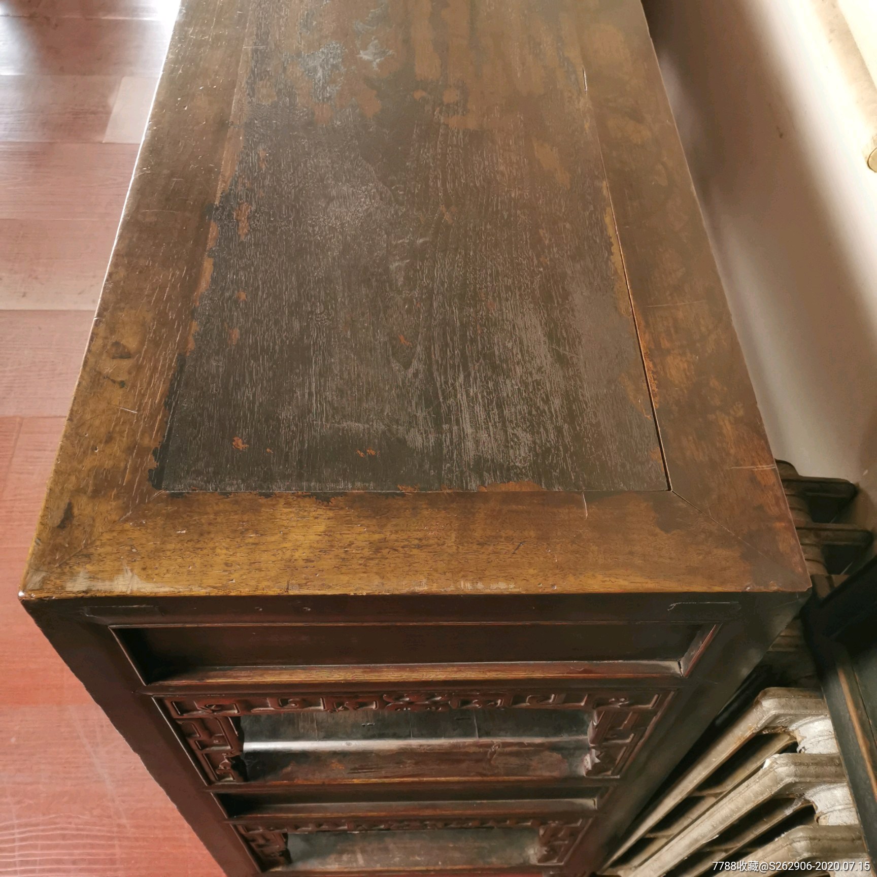 清代核桃木账房柜古玩老木家具书案画案木器