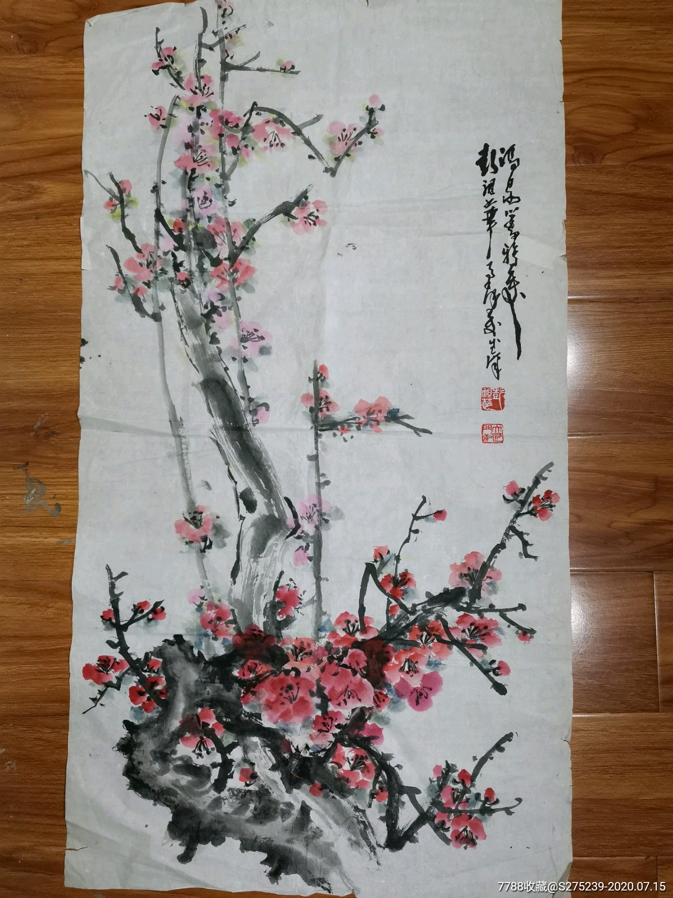 湖北著名画家彭祖华梅花作品