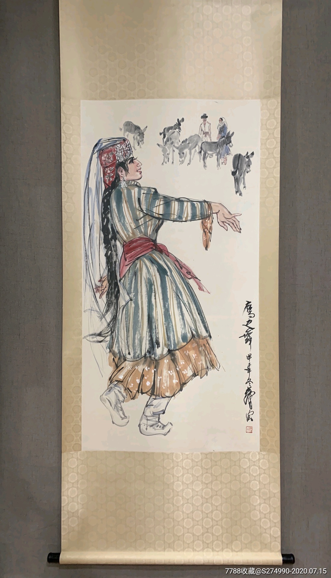 黄胄,仿品._人物国画原作_鸿一轩【7788收藏__收藏热线】