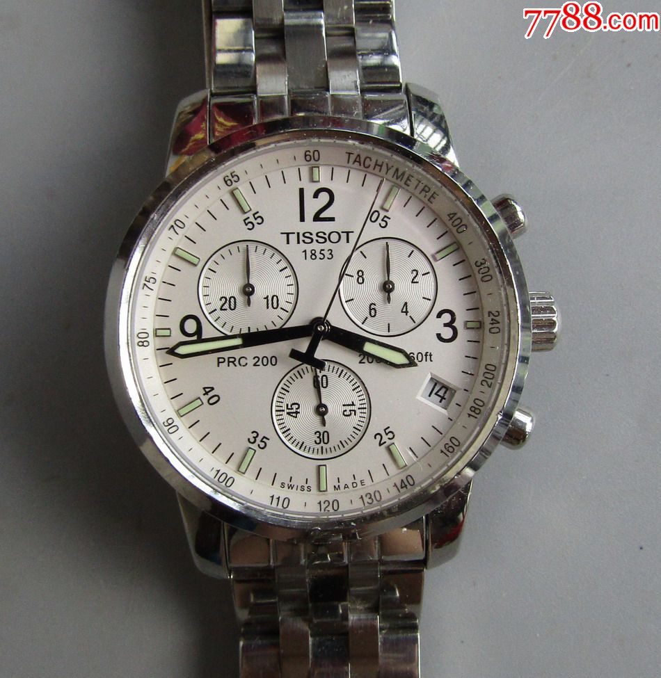 正品瑞士天梭多功能男石英表