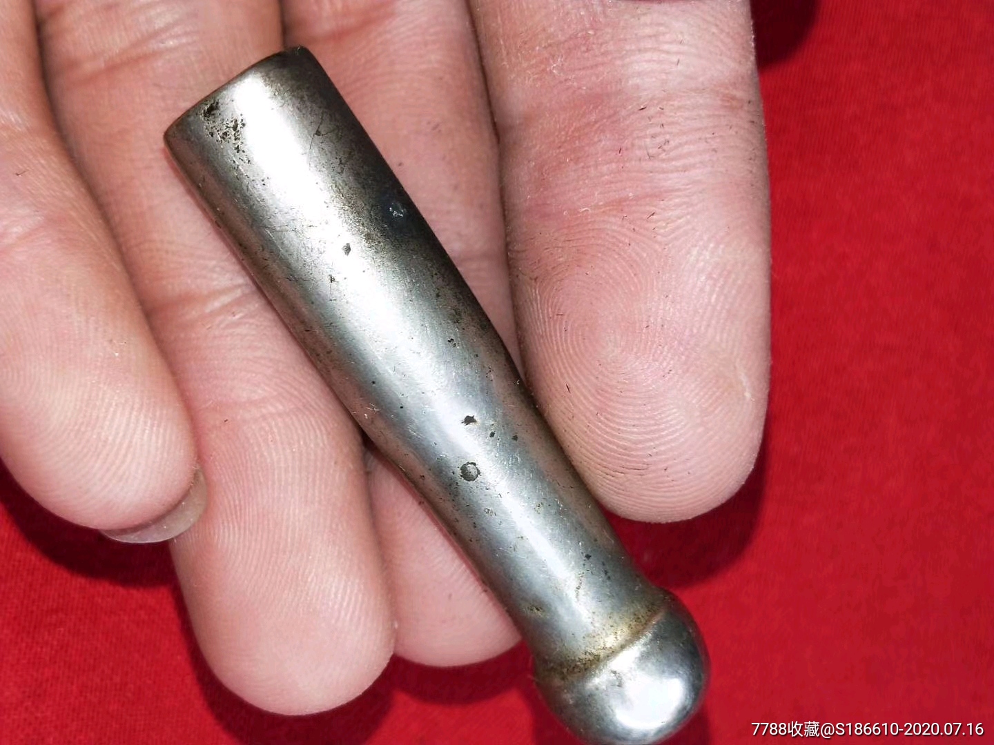 清代白铜大烟嘴