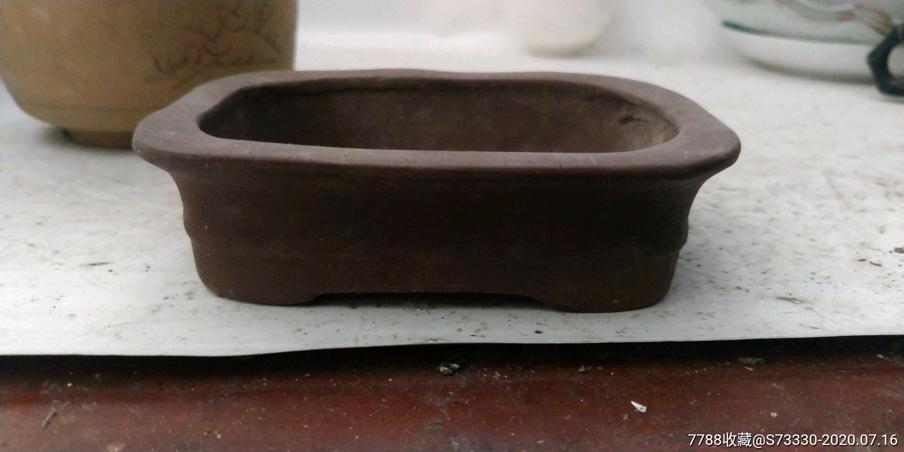 80-90年代,紫砂小花盆一只