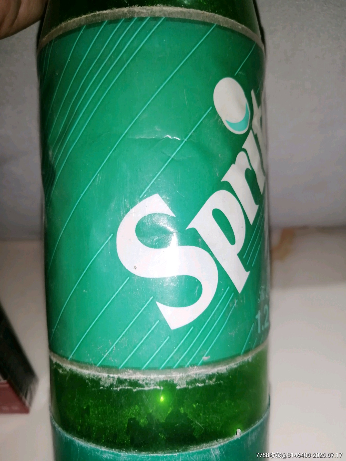 90年代初期雪碧汽水瓶子(铝盖子)