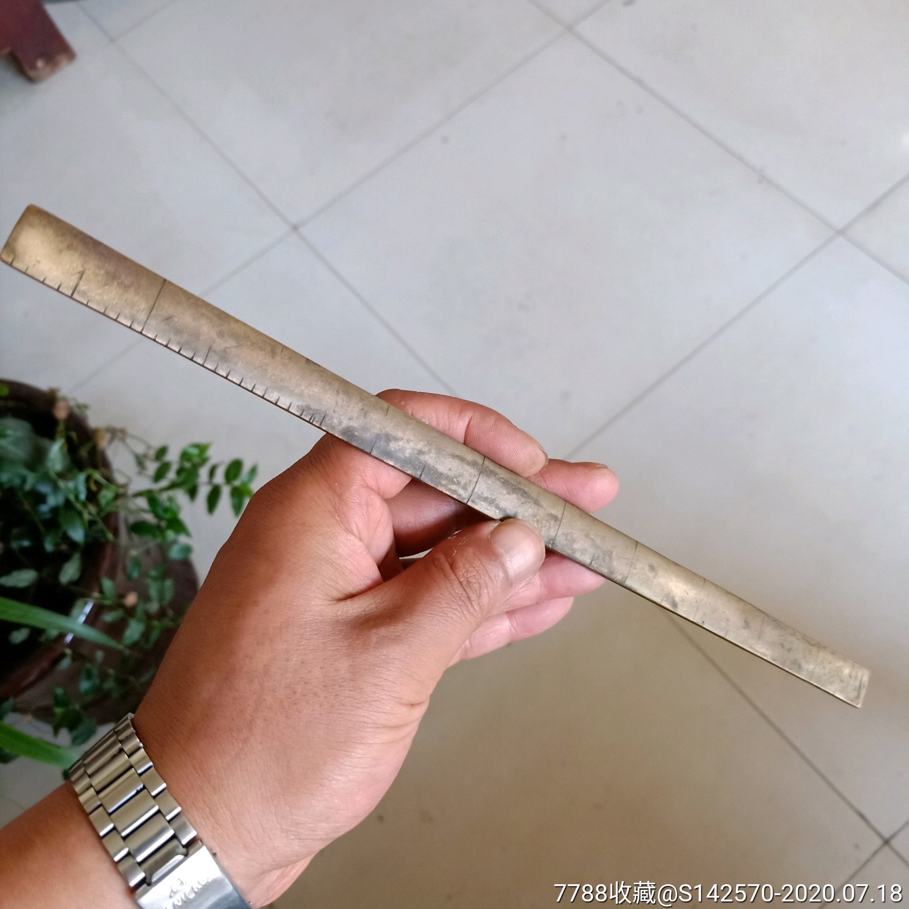 民国黄铜尺子如图保老保真