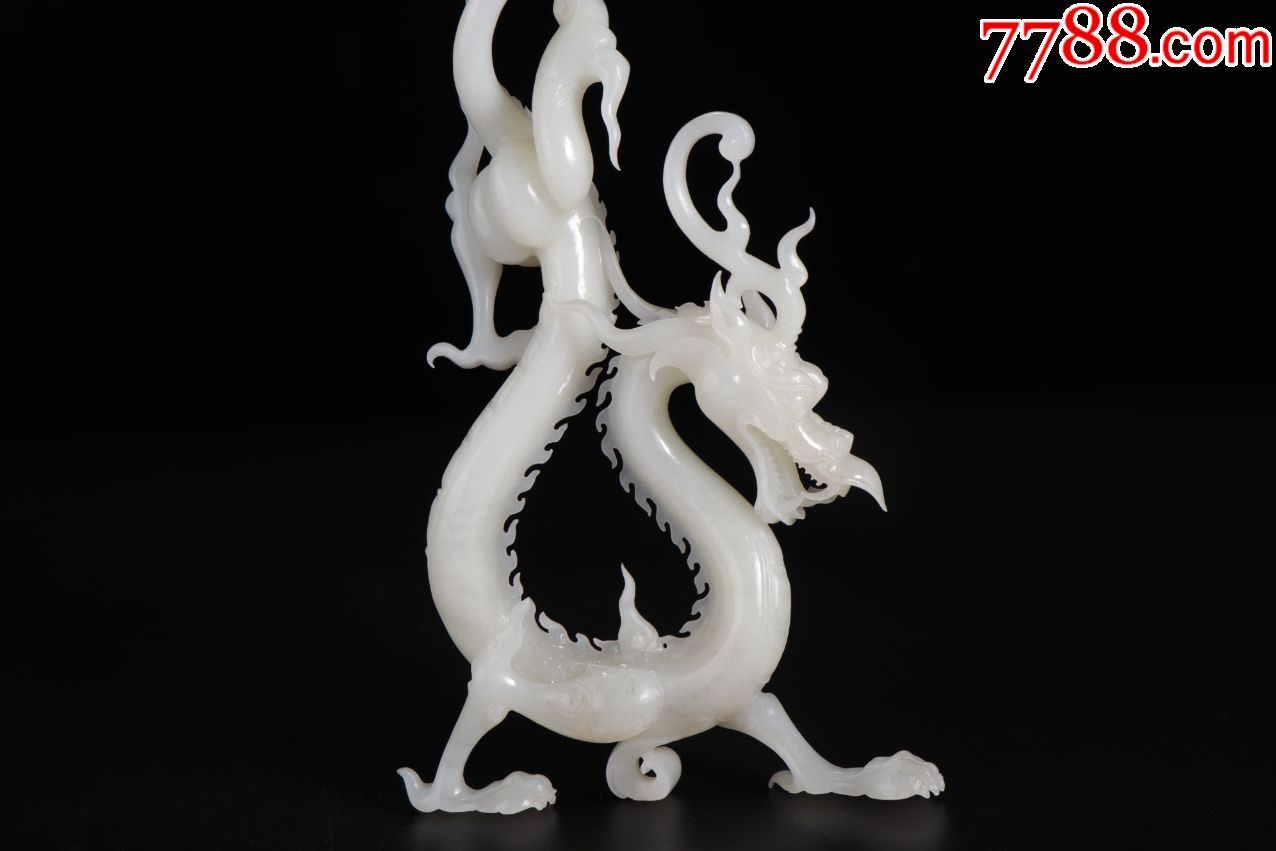 和田玉神龙摆件