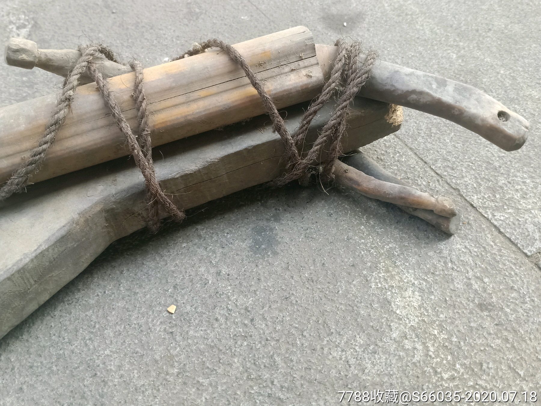 木制编草鞋工具一套