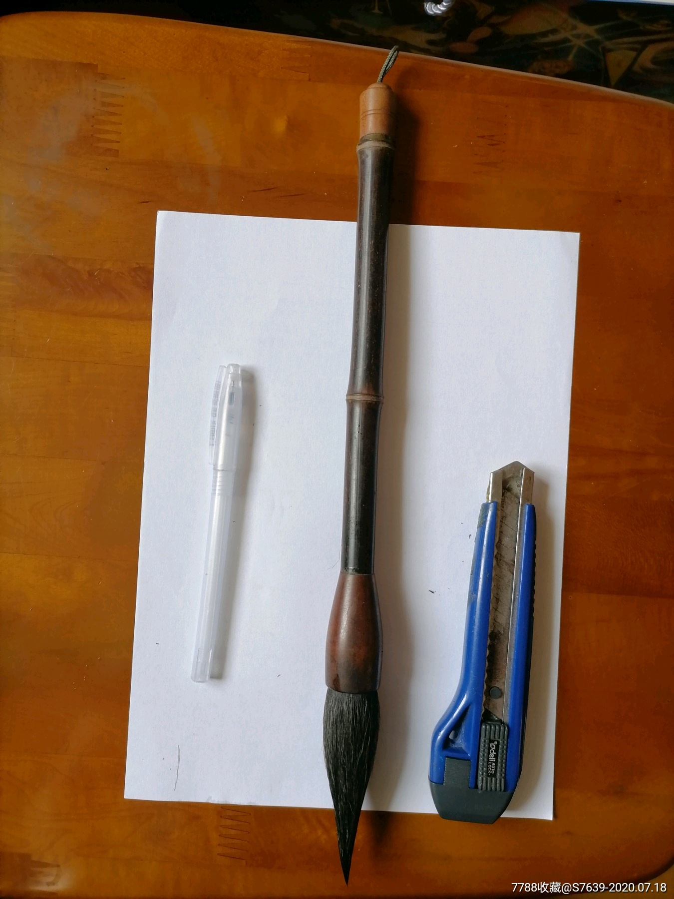 便宜卖品好正宗少见特大号羊毫老湖笔毛笔一支