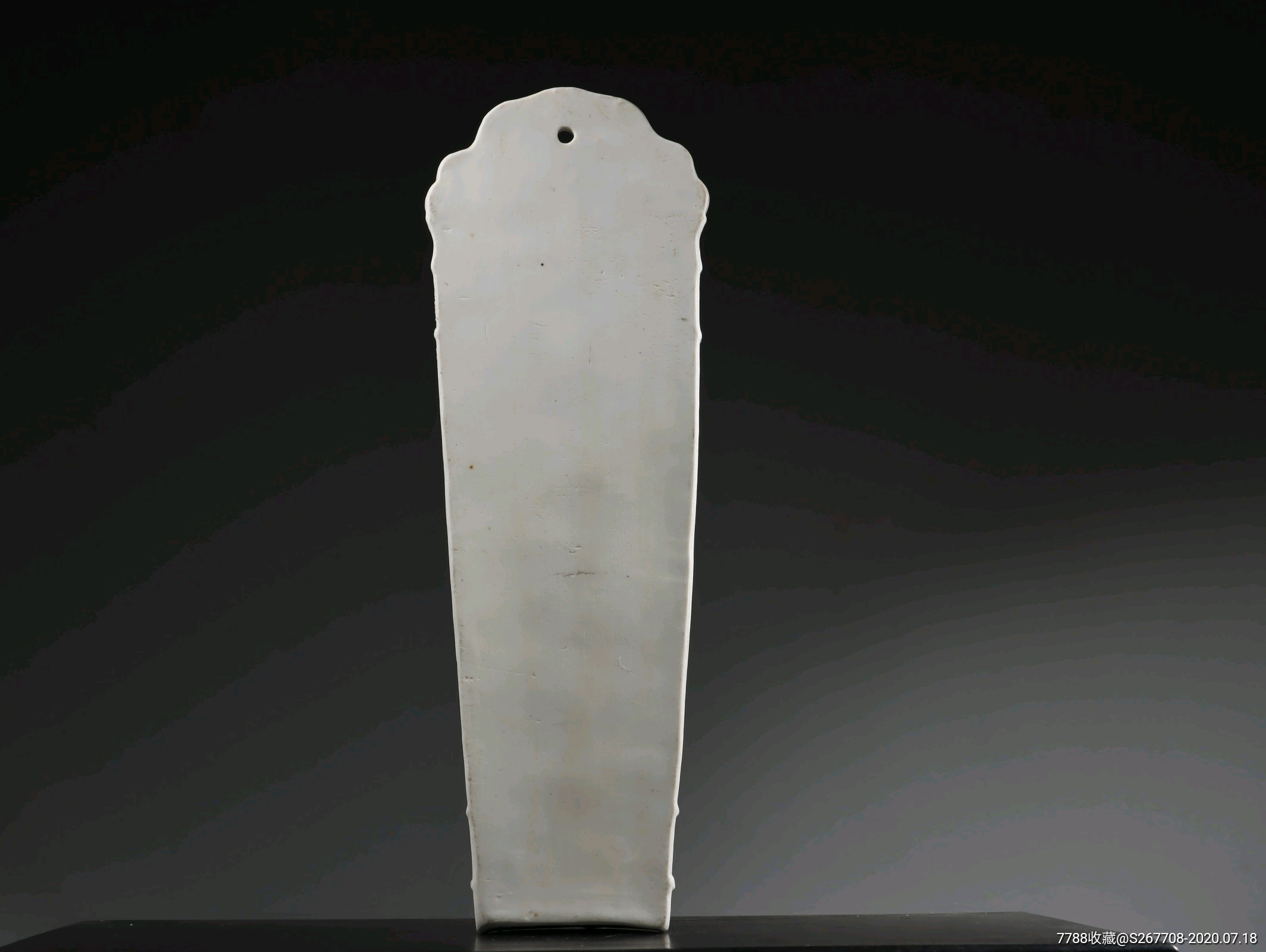 青花瓷诗文臂搁