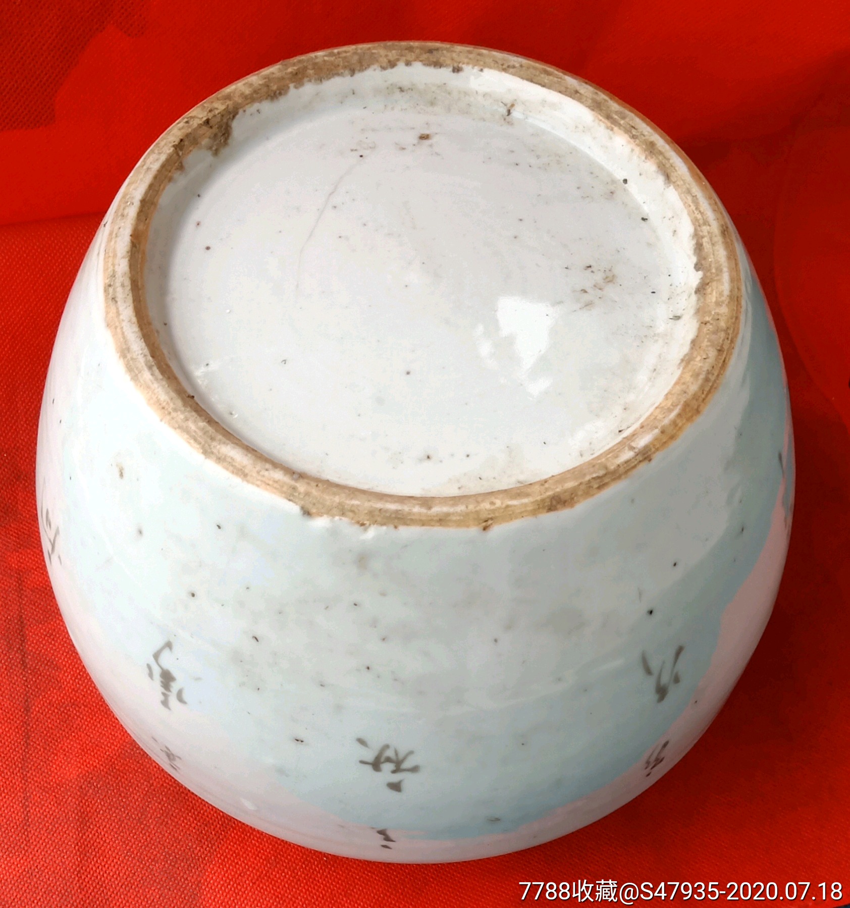 民国名人粉彩花鸟西瓜罐