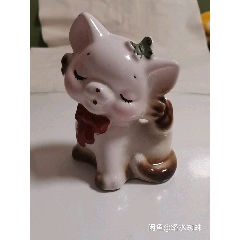 手绘猫咪储钱罐0140