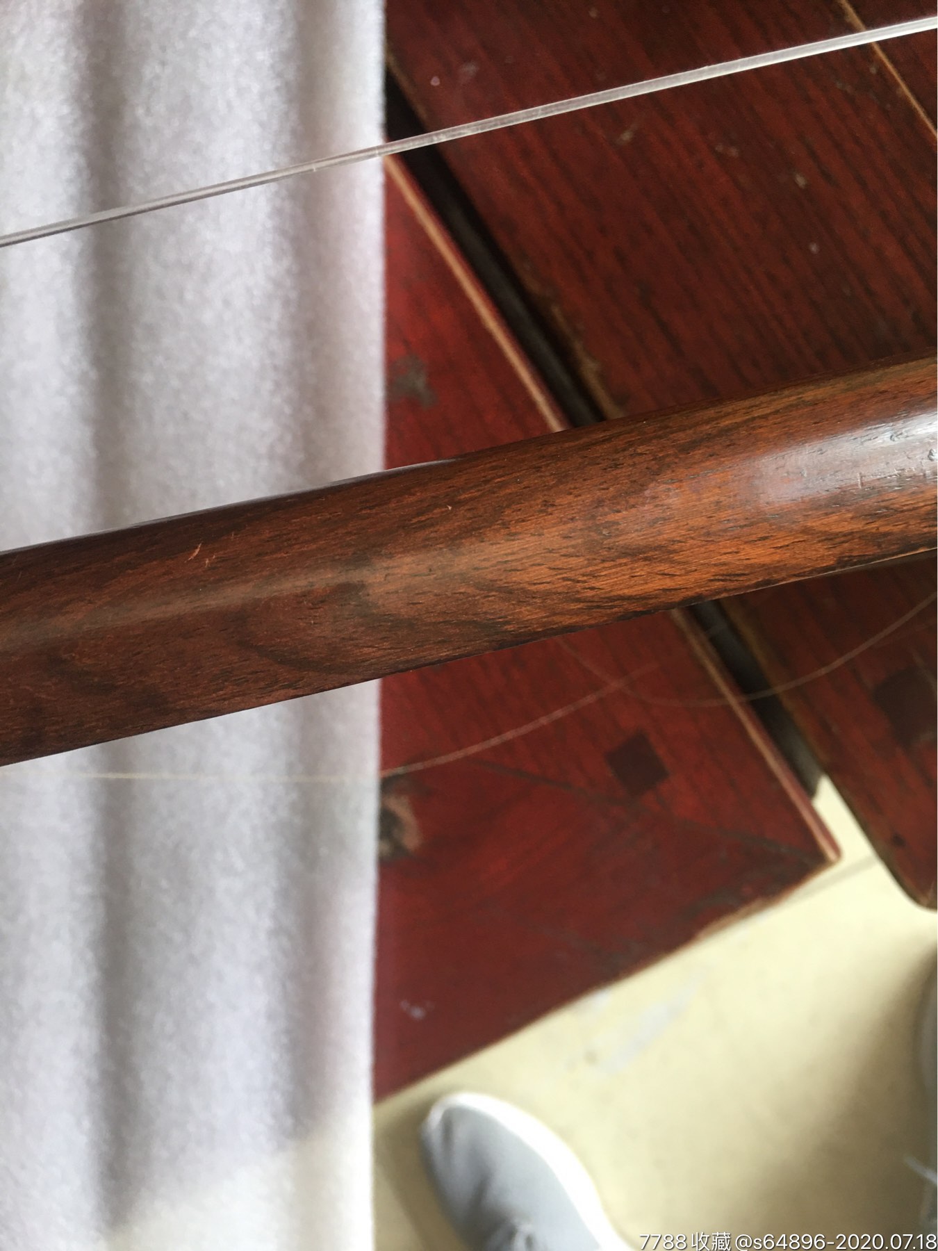 清代海南黄花梨贴骨老二胡