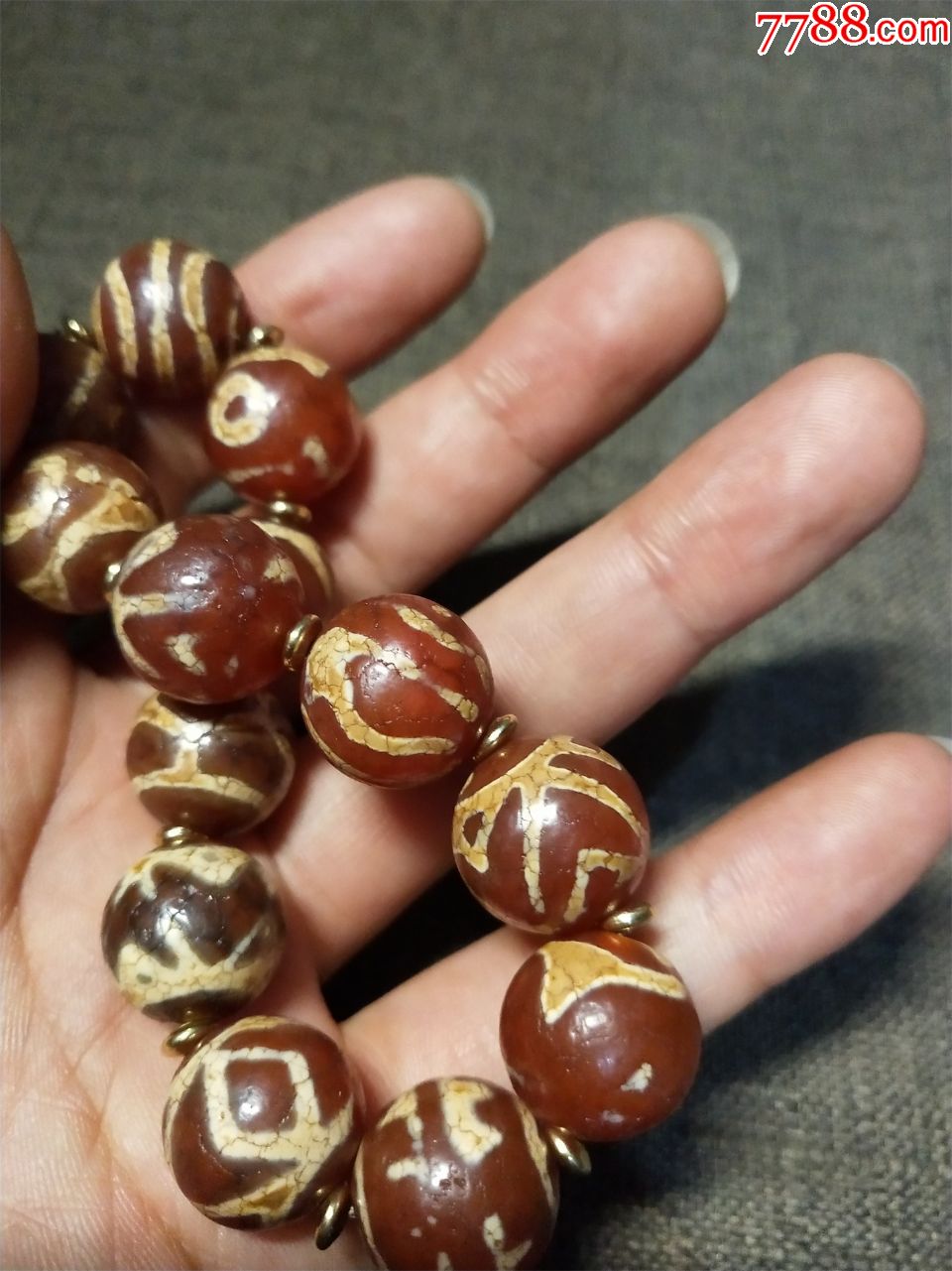 西亚老玛瑙手串