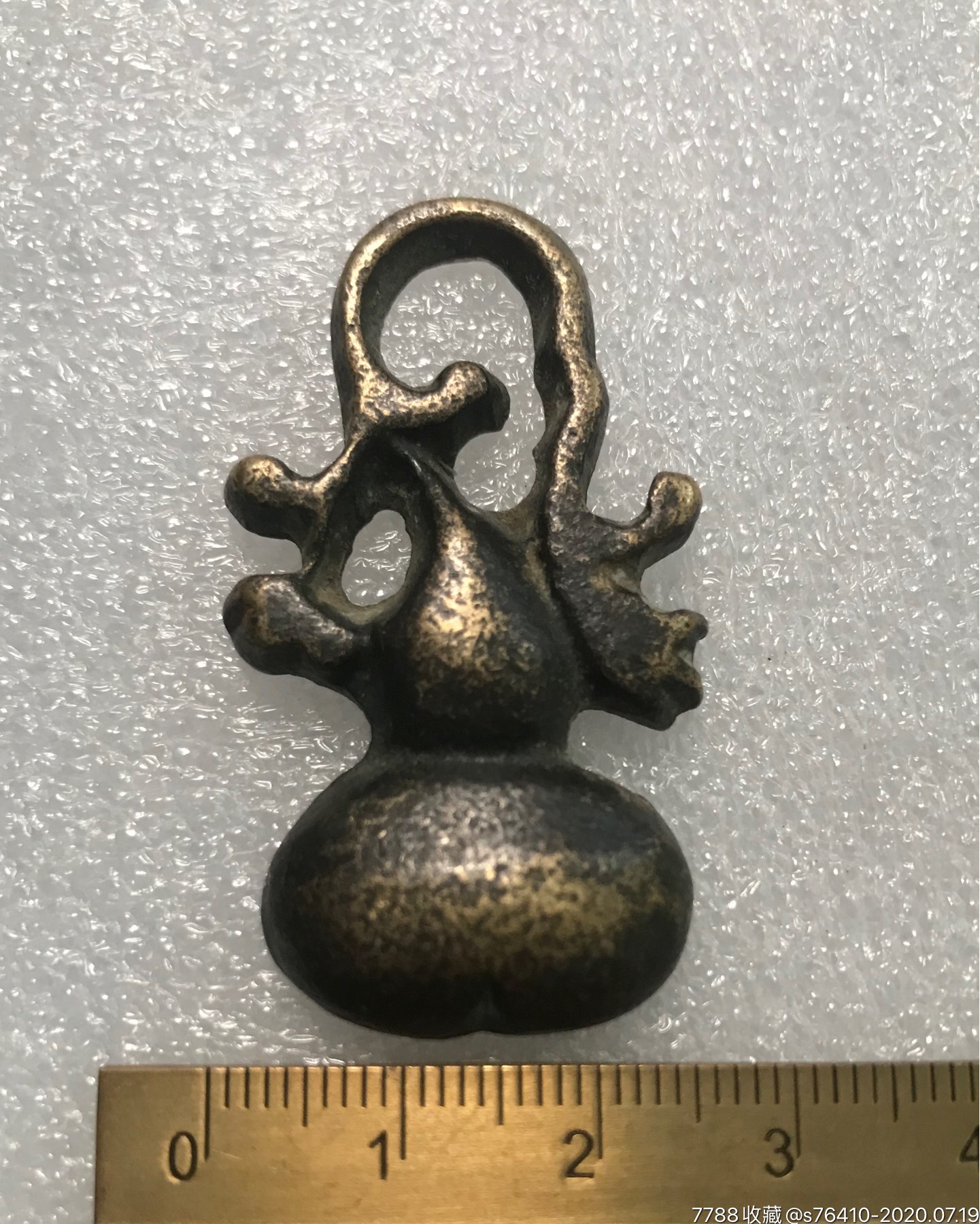 铜镀金葫芦挂件