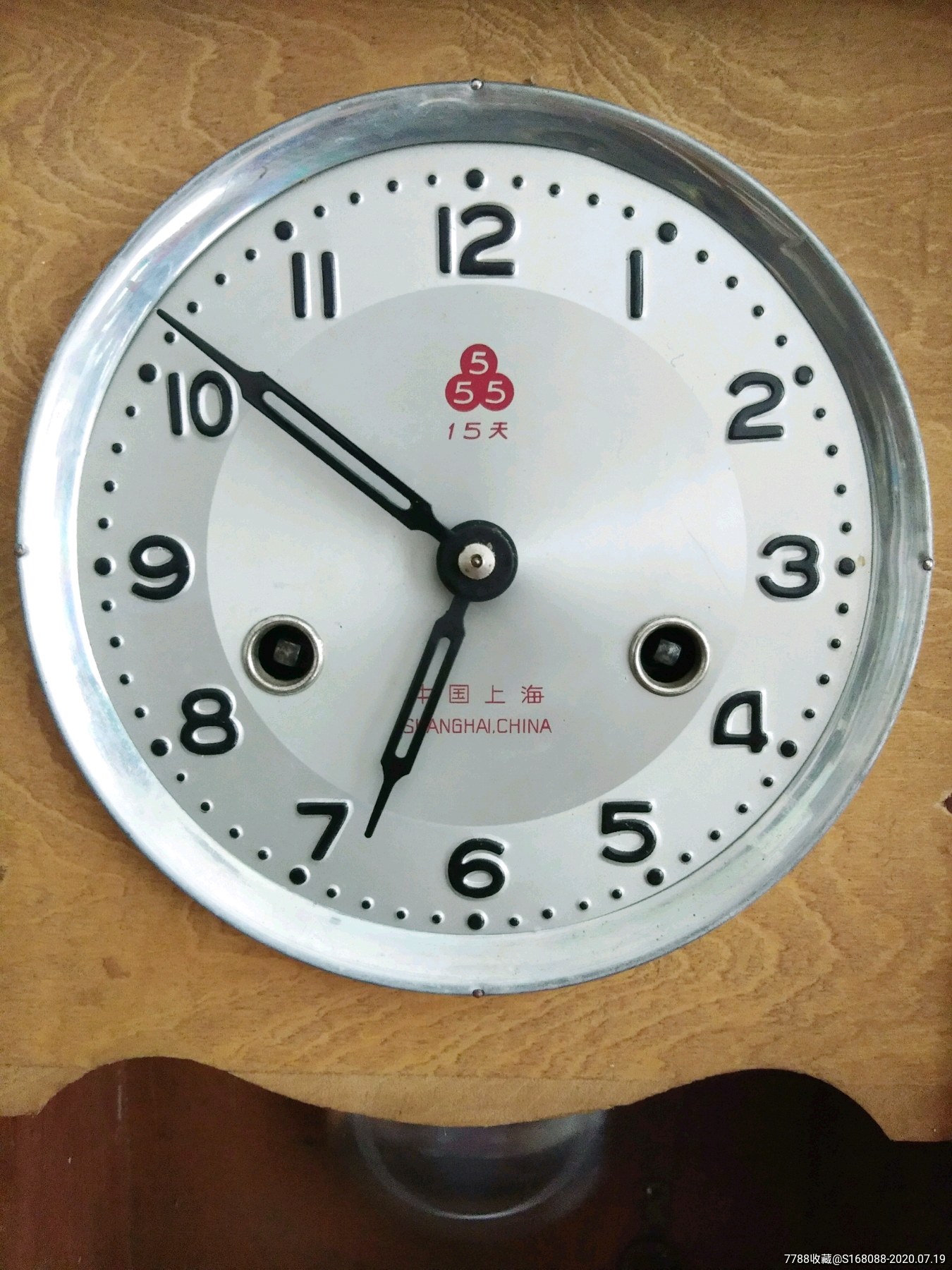 十年代老上海三五牌555牌老座钟老钟表机械上弦老式台钟上海三五钟表
