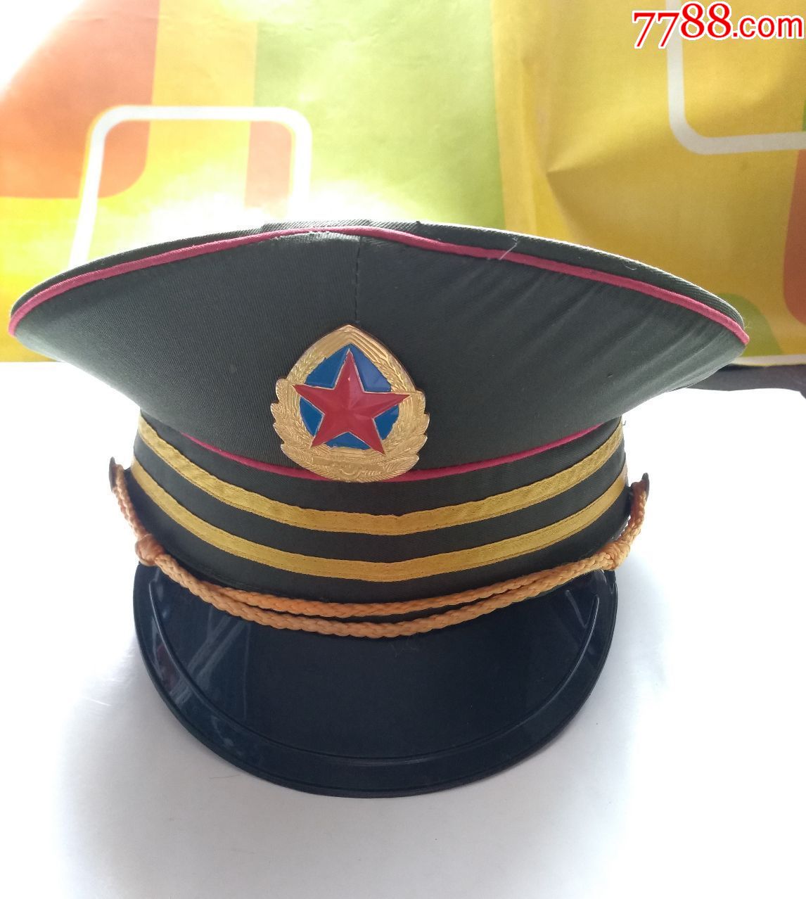 儿童大盖帽,从小就想当兵,点图可放大