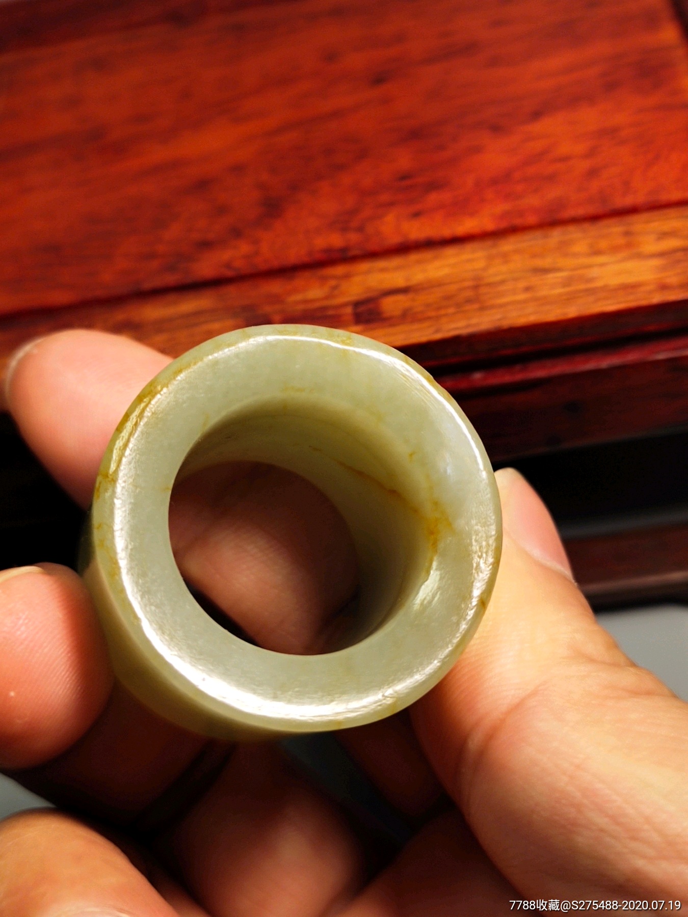 明清玉器清代和田玉青玉扳指