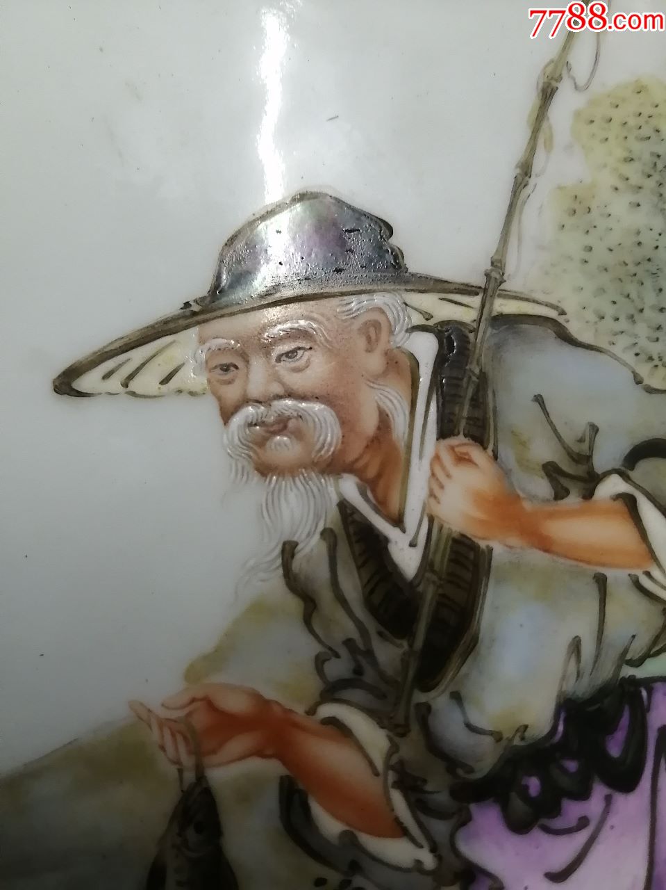 魏墉生人物瓷板