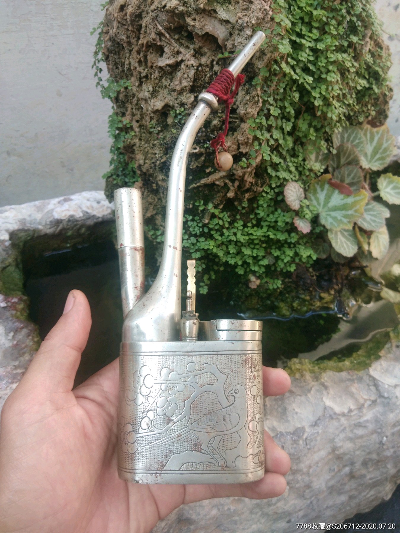 赛银级水烟袋-水烟壶/烟袋-7788收藏