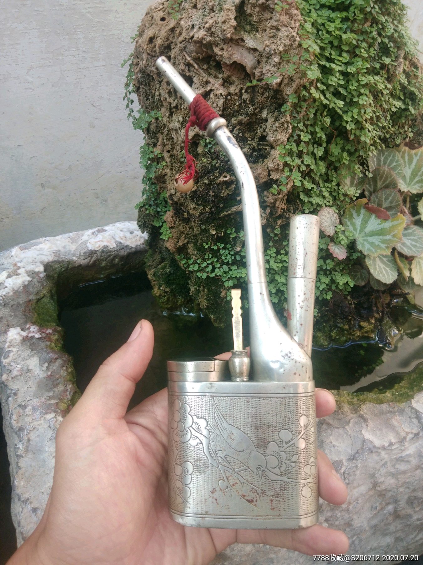 赛银级水烟袋-水烟壶/烟袋-7788收藏