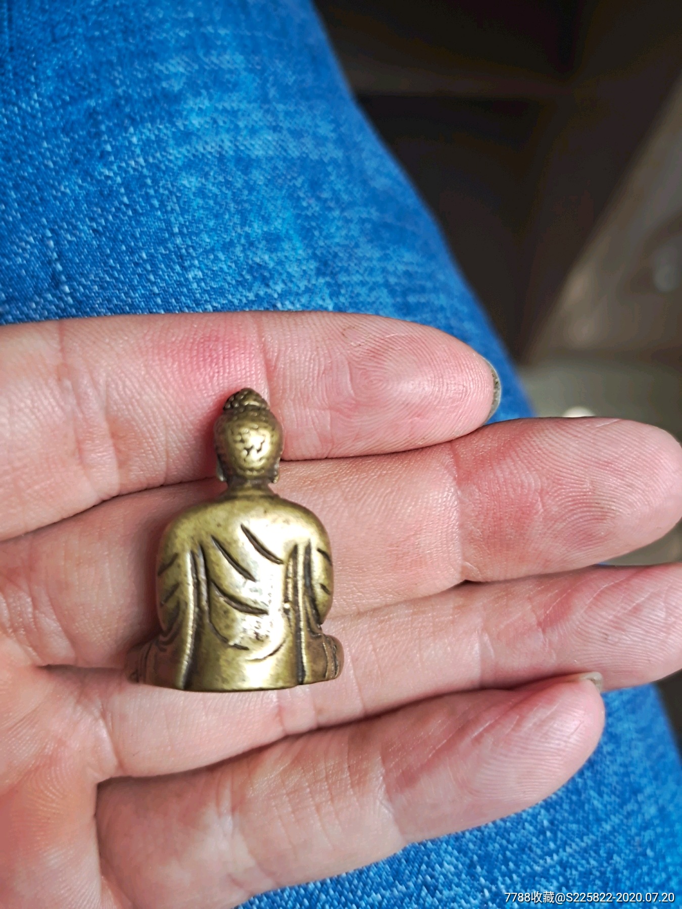 包老,民国铜佛像一尊