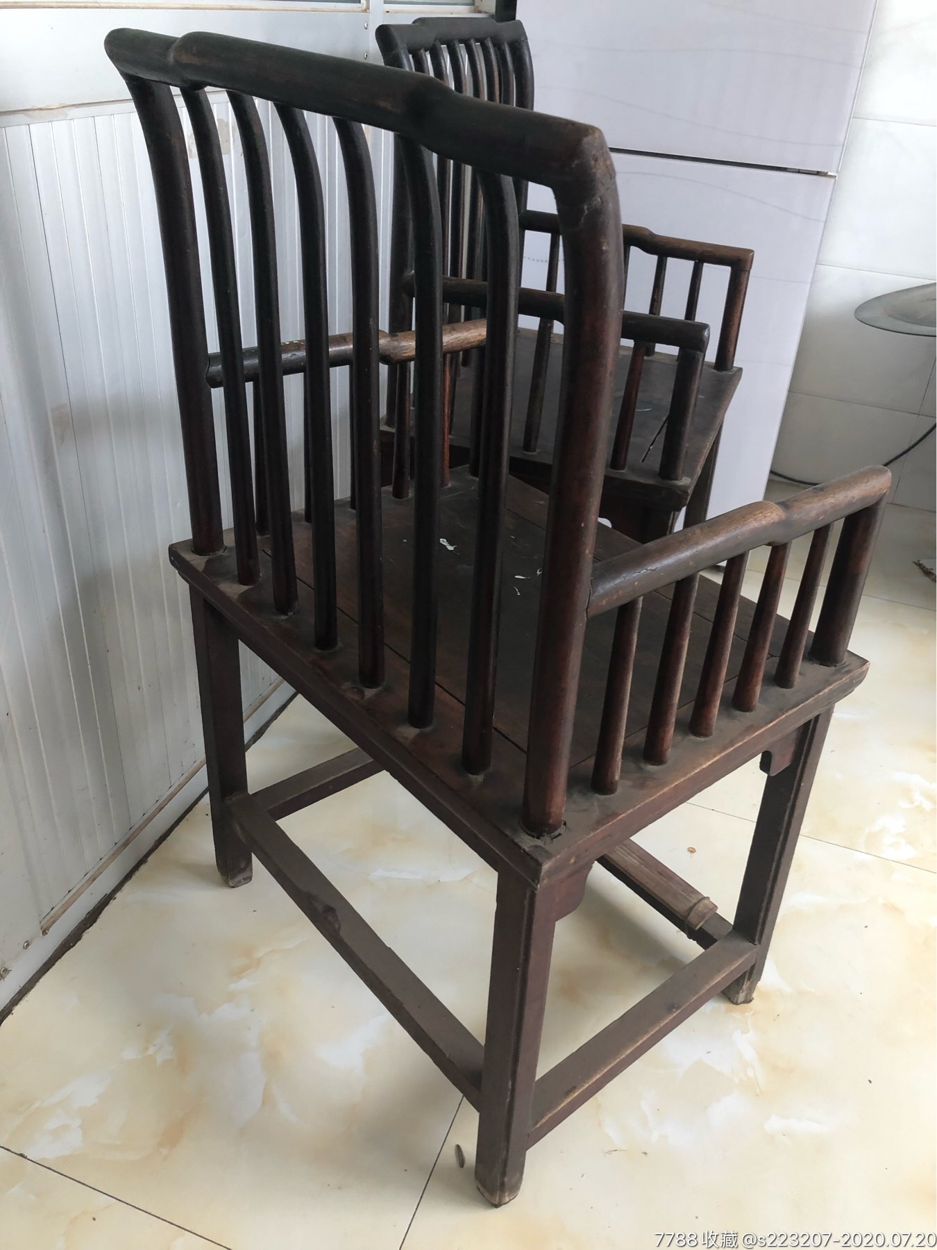 楠木老椅子一对