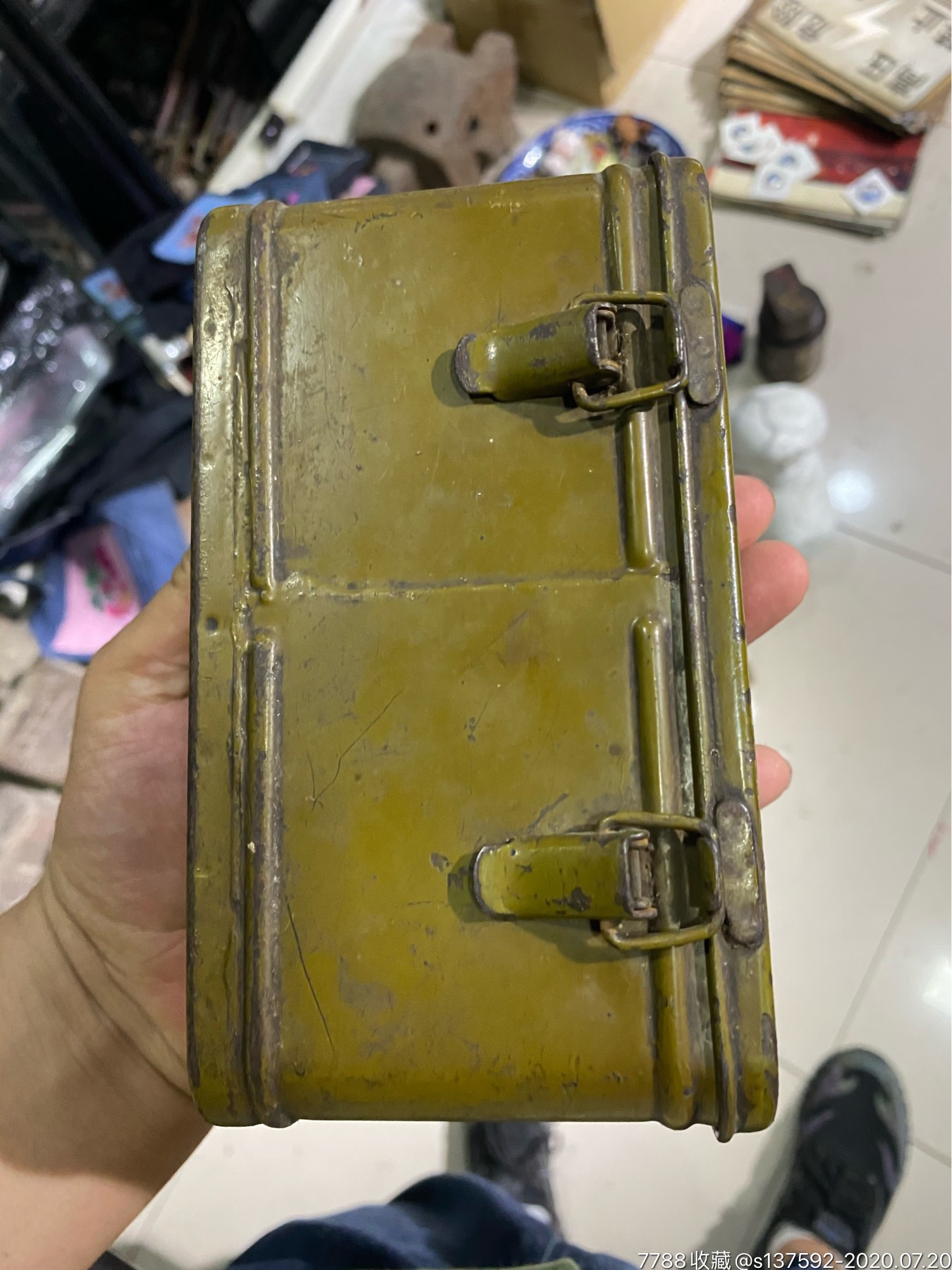 民国时期鬼子铁盒一个