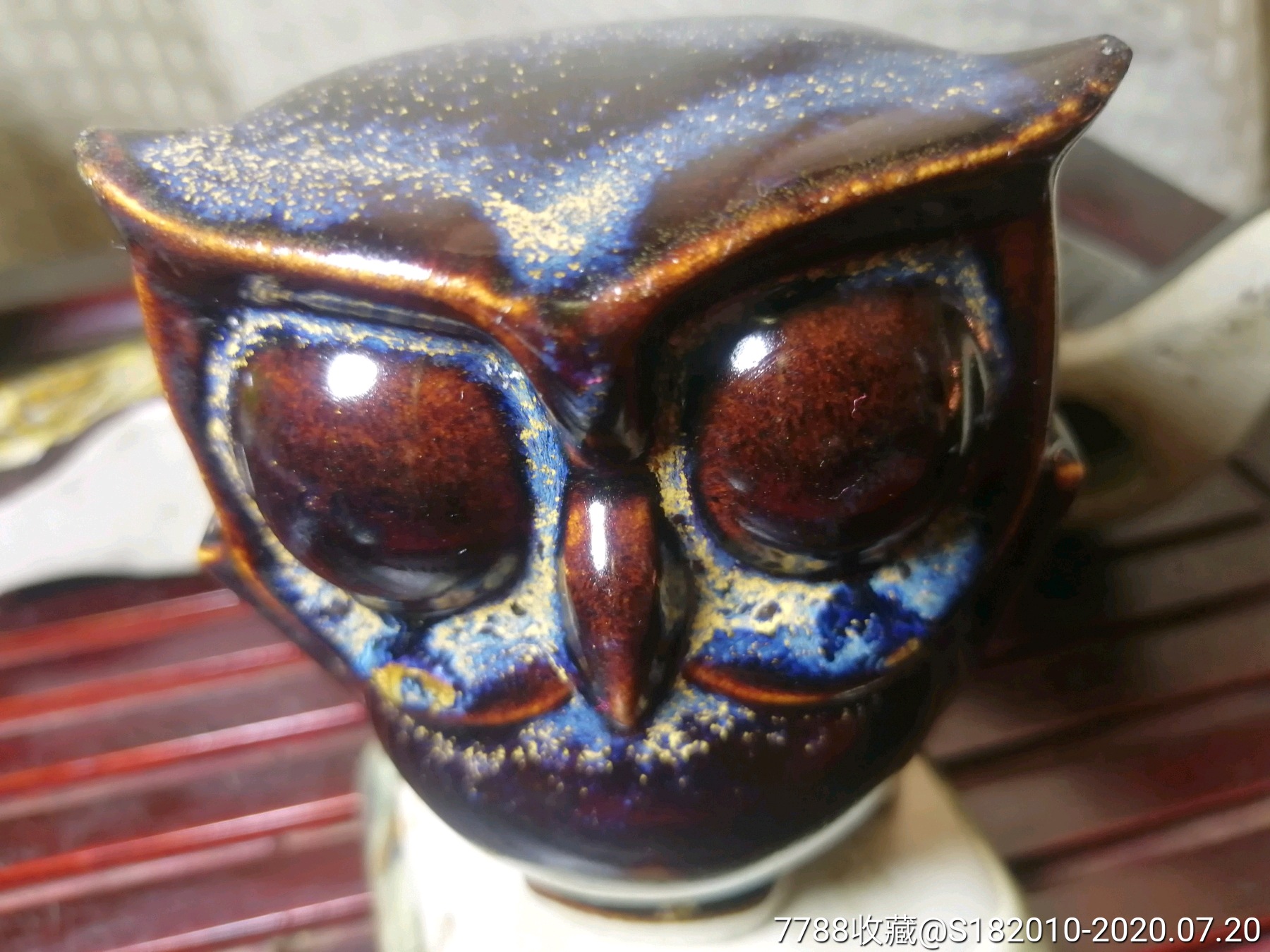 老物件!雕塑瓷彩陶美陶花釉窑变瓷器摆件一组!