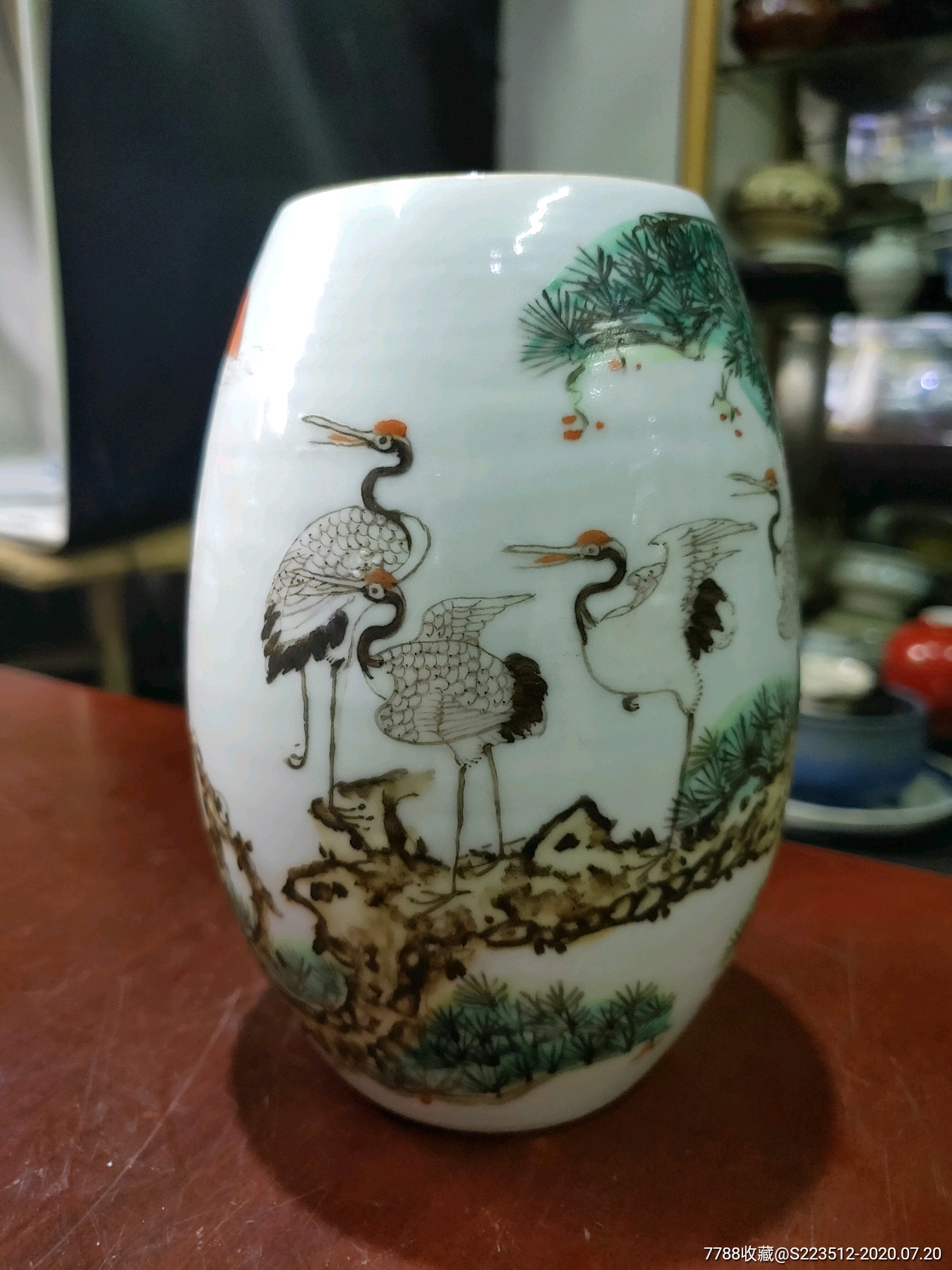 民国粉彩灯笼瓶