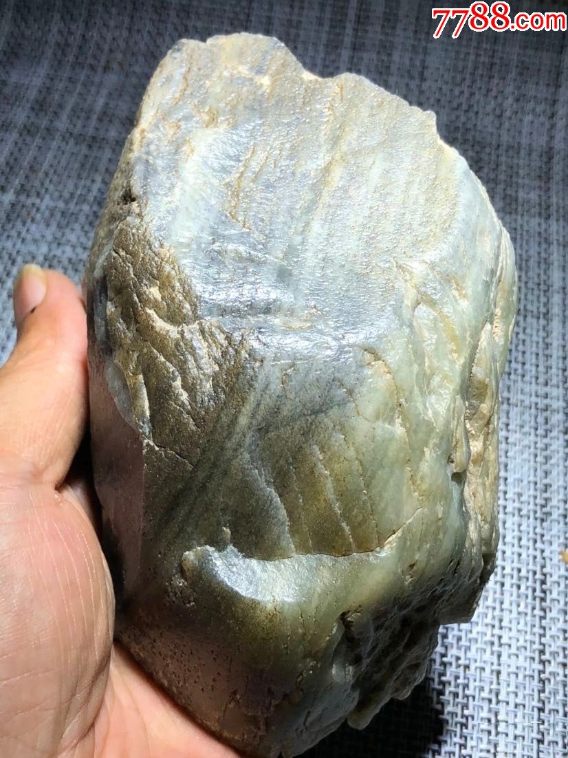 4079和田玉细肉青花戈壁料原石954克