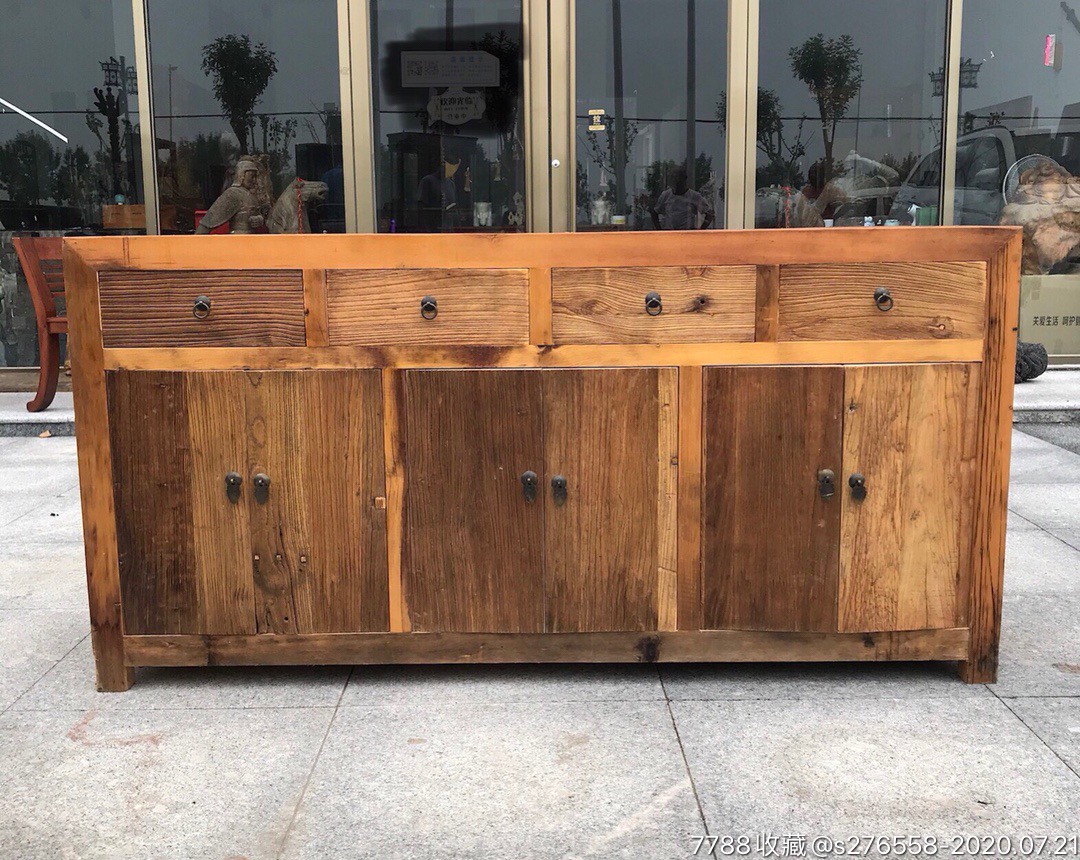 老榆木老门板风化纹边柜,收纳柜,电视柜,书柜,供桌,食品柜,文件柜